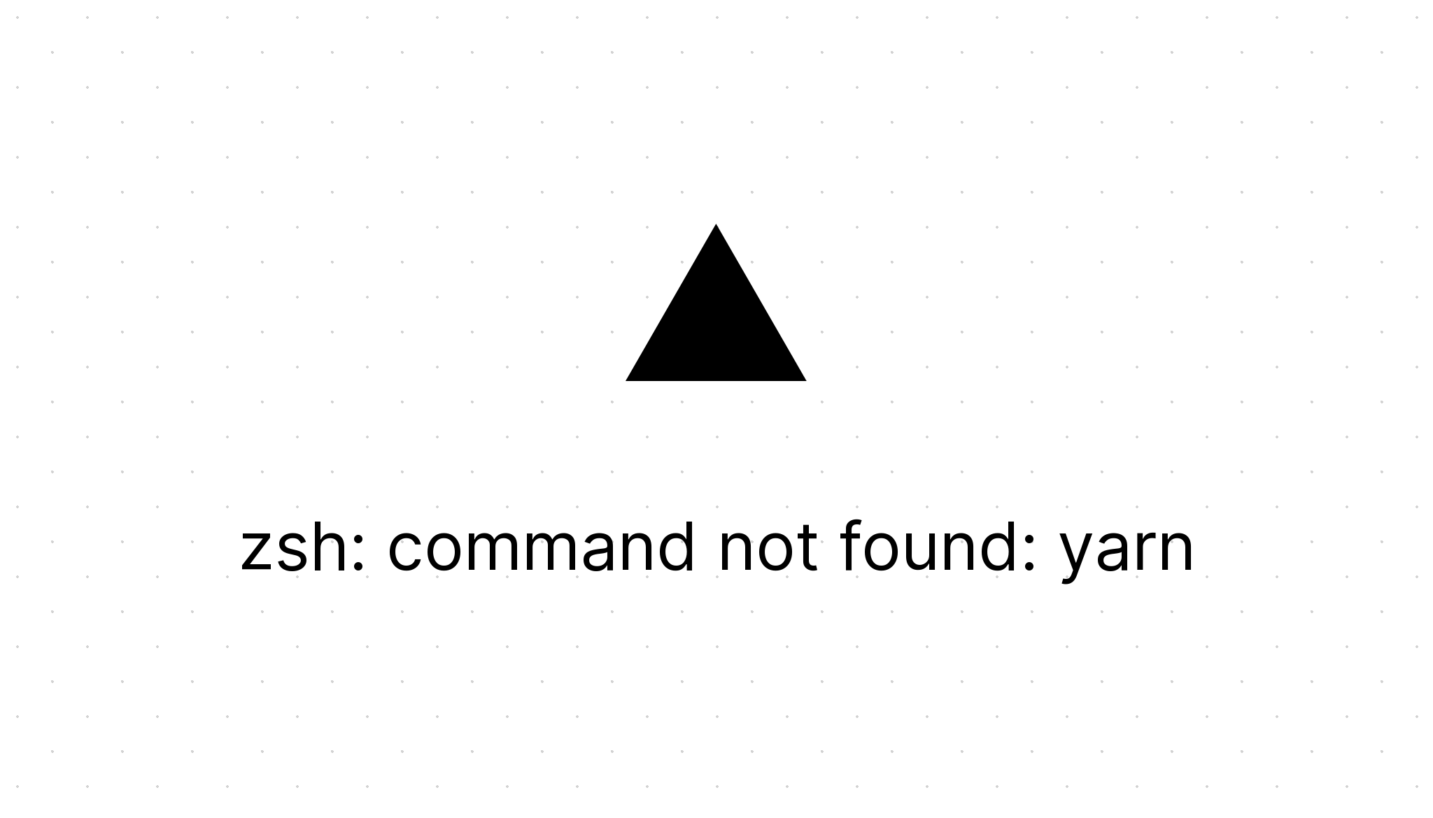 zsh-command-not-found-yarn